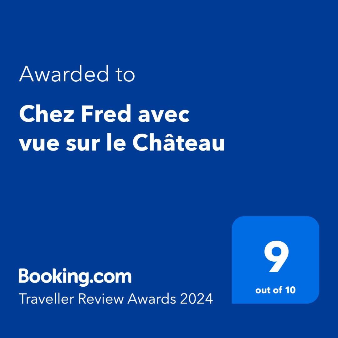 Chez Fred Avec Vue Sur Le Chateau Angles-sur-lʼAnglin 外观 照片